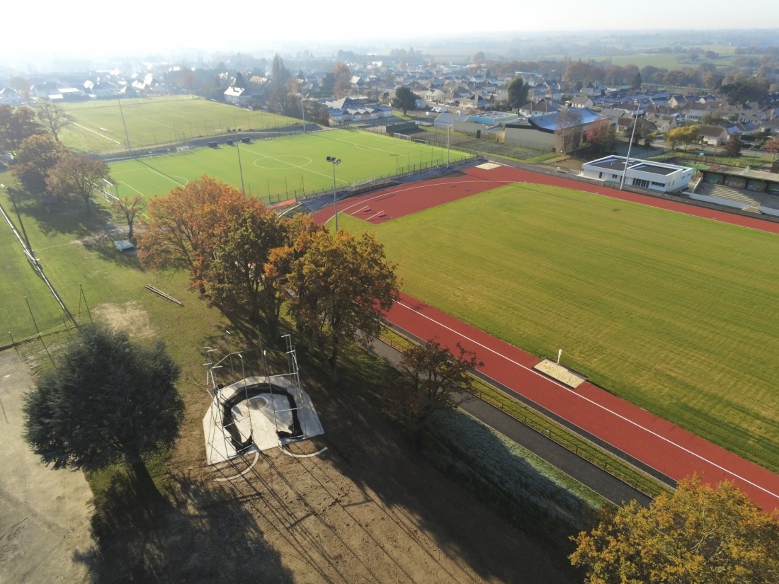 Vue aérienne © Commune de Cossé-le-Vivien