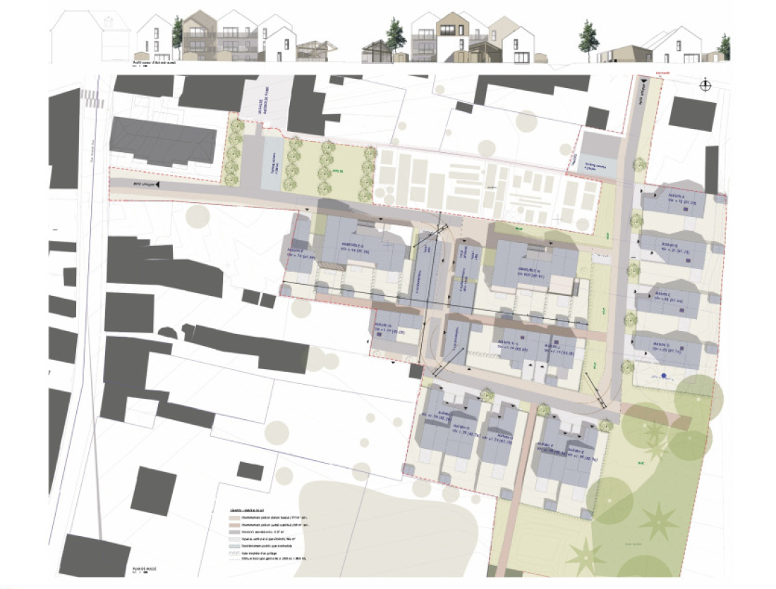 Plan d'aménagement d'ensemble ©Cf Architecture