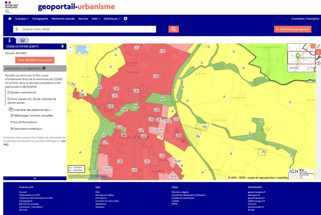 geoportal de l'urbanisme