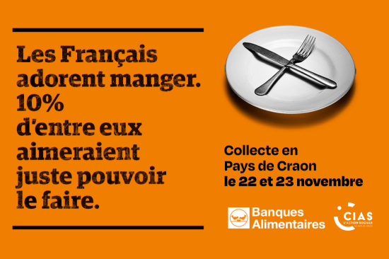 Collecte banque alimentaire à Cossé-le-Vivien