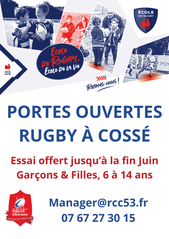 portes ouvertes rugby cossé-le-vivien