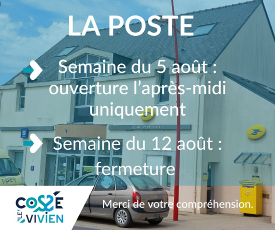 fermeture la poste