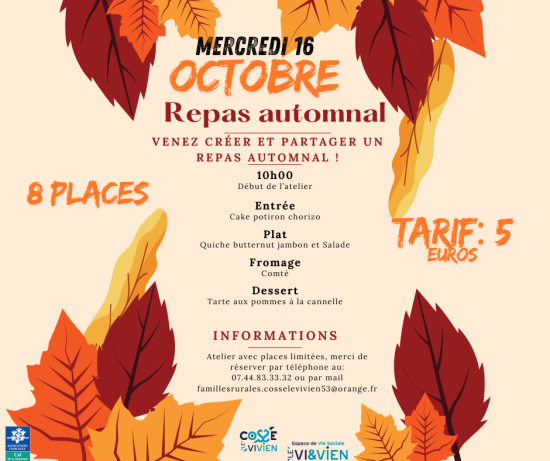 atelier repas d'automne