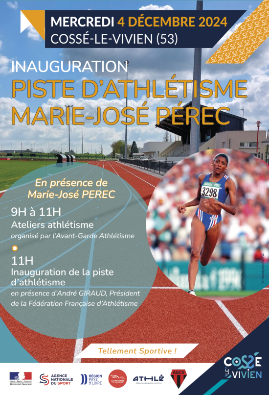 Inauguration piste d'athlétisme