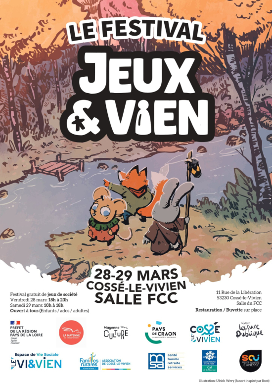 Affiche festival jeux & vien